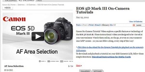 Canon Video-Tutorials zur EOS 5D MKIII